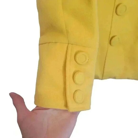 Cotton On Women's Canary Yellow Poly/Viscose Fleece Lined Short Double Breasted - Picture 4 of 9